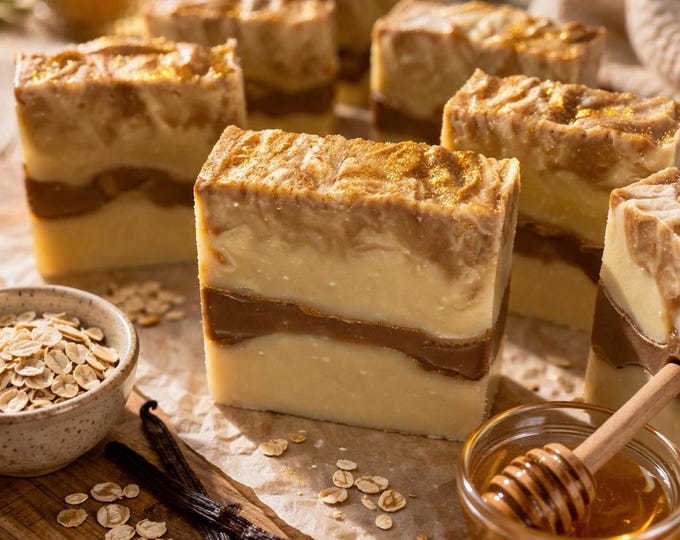 Featured listing image: Heirloom Goat Milk Soap Collection: Artisan Cleansing Bars