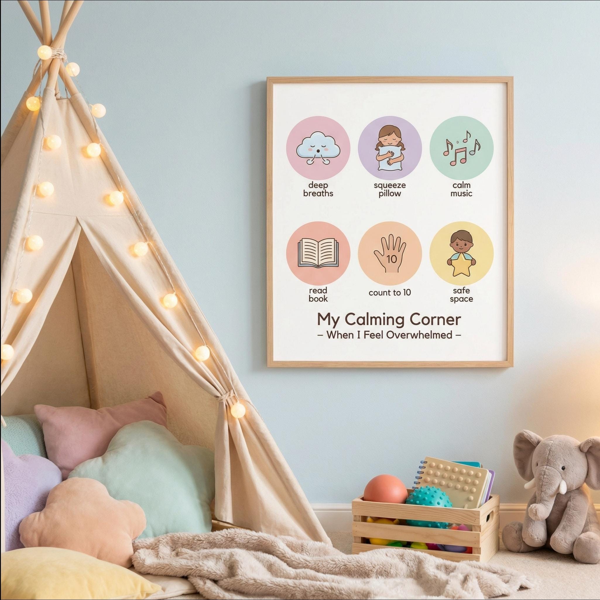 Printable Calming Corner Kit | Emotional Regulation Tools | ABA ...