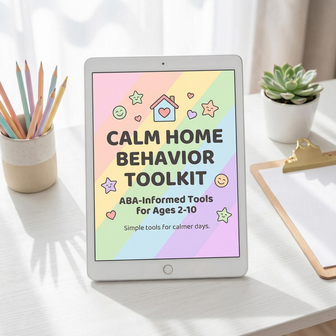Calm Home Behavior Toolkit: Visual Schedules & Reward Charts (digital ...