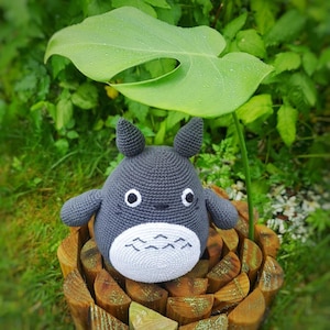 Totoro Crochet Pattern PDF – Amigurumi Forest Spirit Plush Toy – Beginner Friendly