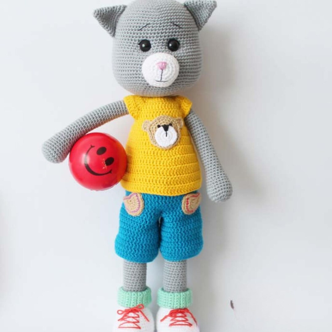 Toby Cat Pattern Amigurumi Cat Toby Crochet | DIY Cat Doll With Clothes (PDF Pattern - Etsy