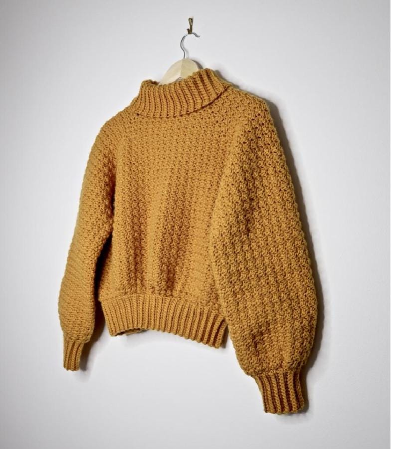 40 Oversized Sweater Crochet Patterns for Cozy Layering and Everyday Style 32 Crochet Jumper Pattern Lemon Peel Stitch Oversized