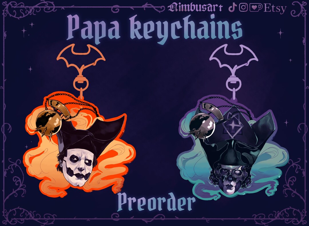 PREORDER] Ghost Inspired Acrylic Copia & Perpetua Keychains - Etsy ...