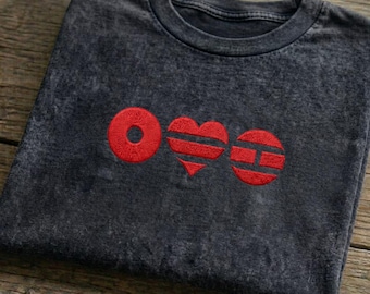 Camiseta Arirang bordada con efecto lavado mineral, camiseta de la gira mundial, regalo para fans del Kpop