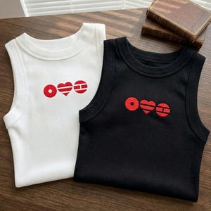 Embroidered Arirang Tank Top, World Tour Girly Crop Top, Music Fan Gifts