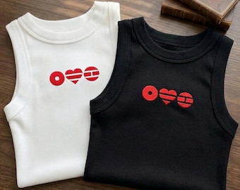 Canotta ricamata BTS Arirang, top corto femminile del tour mondiale, regalo per fan della musica