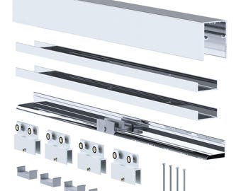 Bypass Kit Hardware & Glass – Sliding Glass Shower Door System | Modern and Functional Design