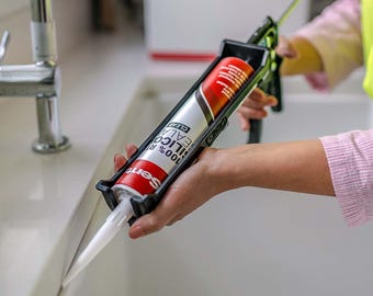 Senta Clear RTV Silicone Sealant 10.1 oz – Flexible Waterproof for Glass, Metal & Windows