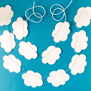 Cloud Confetti White Clouds Cloud Party Cloud Decorations Etsy