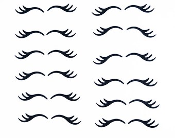 unicorn eyelash etsy