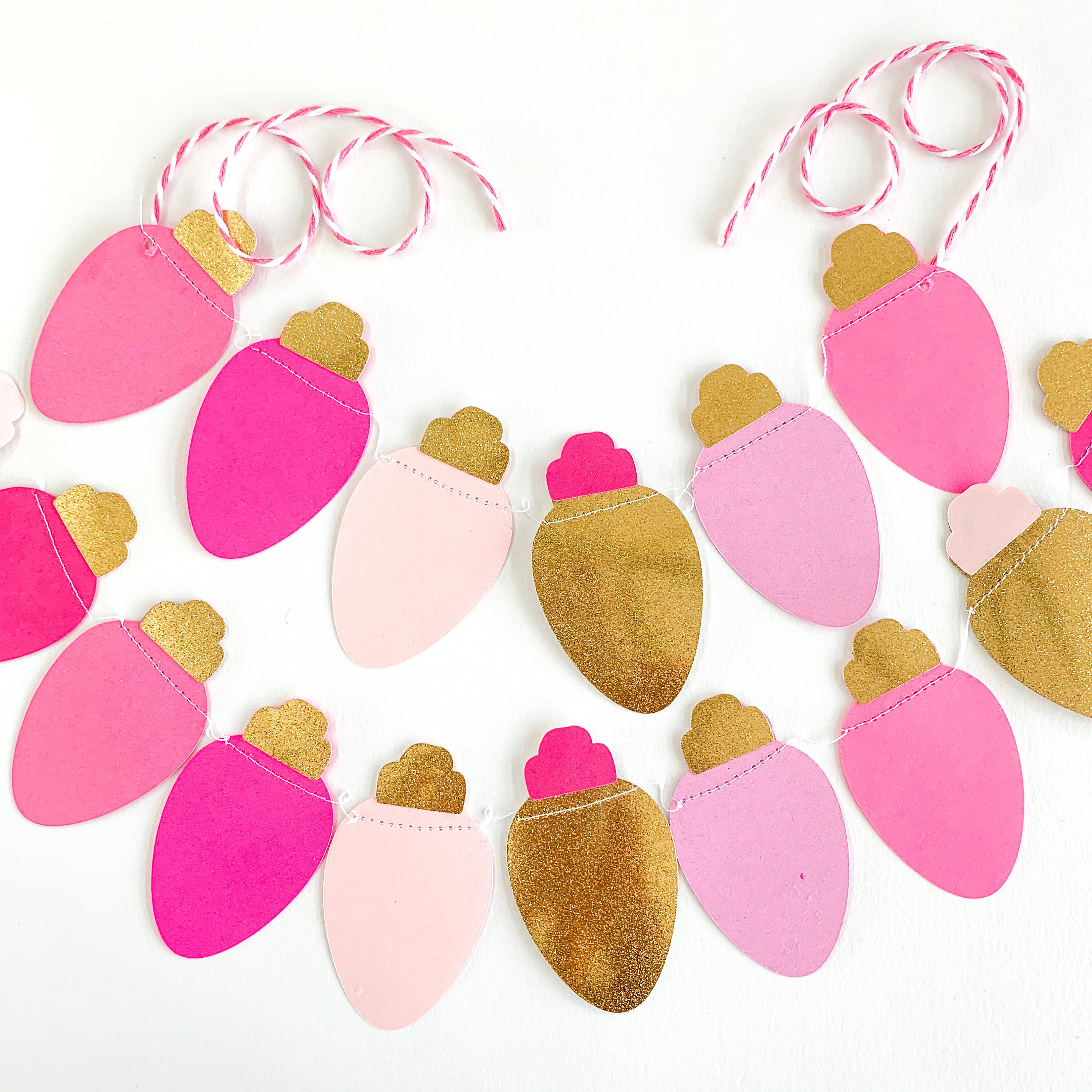 Pink Christmas Pink Christmas lights Christmas light Etsy