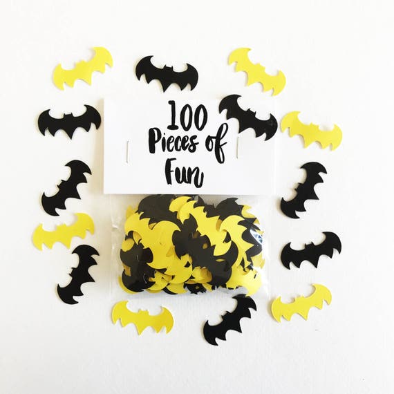 Batman Confetti Batman Batman Party Batman Birthday Etsy