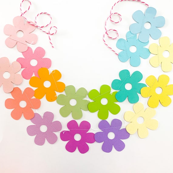 Spring flower garland flower garland Spring garland Spring Etsy