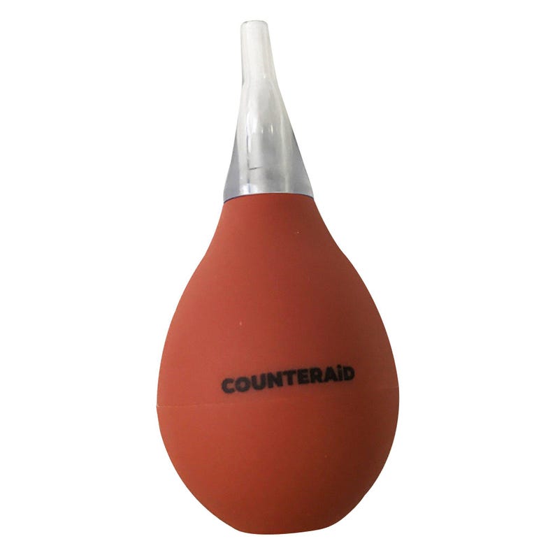 CounterAid Bulb Syringe 4-Pack, Washable Nasal Aspirator for Babies image 2