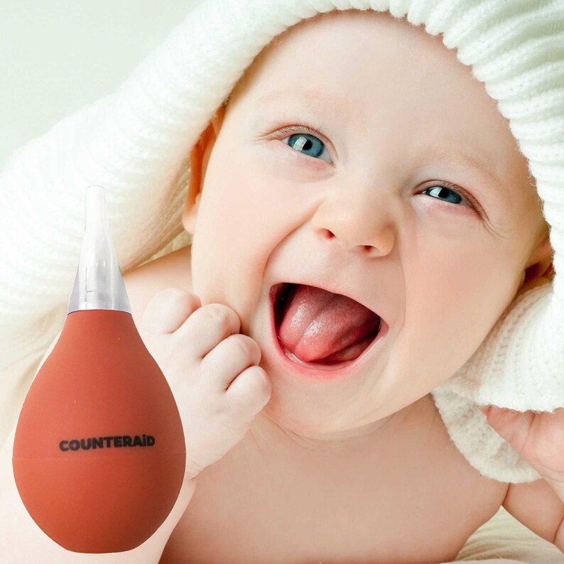 CounterAid Bulb Syringe 4-Pack, Washable Nasal Aspirator for Babies image 6