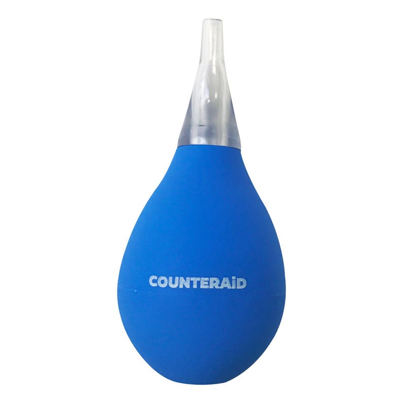 CounterAid Bulb Syringe 4-Pack, Washable Nasal Aspirator for Babies image 3