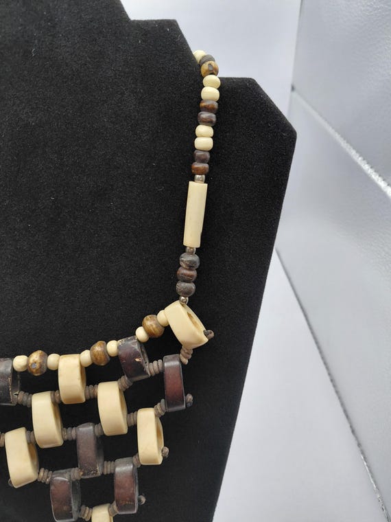 Bone inspired resin design statement necklace. - image 5
