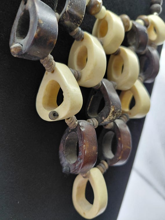 Bone inspired resin design statement necklace. - image 4