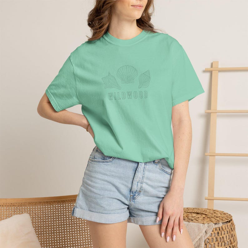 Wildwood New Jersey T-Shirt, Coastal Shell Tee, Wildwood Beach Shirt, Jersey Shore Shirt Island Reef