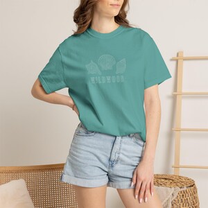 Wildwood New Jersey T-Shirt, Coastal Shell Tee, Wildwood Beach Shirt, Jersey Shore Shirt Seafoam