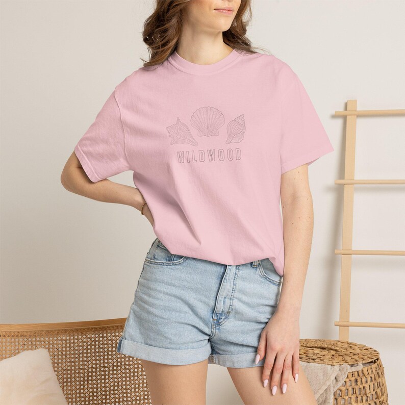 Wildwood New Jersey T-Shirt, Coastal Shell Tee, Wildwood Beach Shirt, Jersey Shore Shirt Blossom
