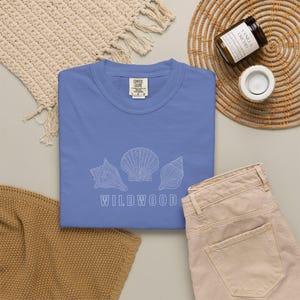 Wildwood New Jersey T-Shirt, Coastal Shell Tee, Wildwood Beach Shirt, Jersey Shore Shirt image 2
