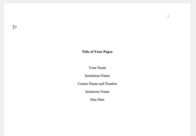 APA 7 Full Paper Template | Editable Word | College & Graduate Student ...