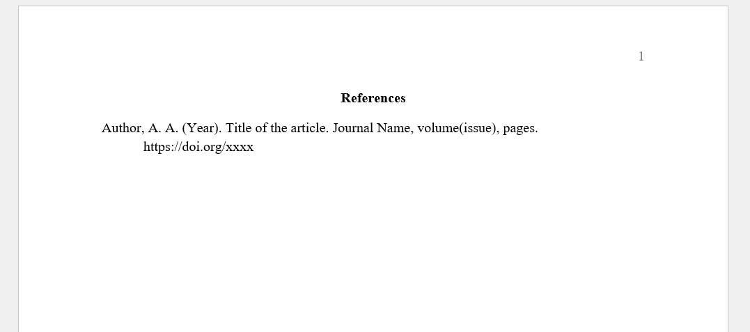Apa Format Example End Full Example APA 7 Full Paper Template | Editable Word | College & Graduate Student ...