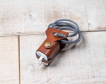 iPhone Cord Wrap, estuche de viaje del cargador rápido de iPhone, organizador de cables, organizador del cargador, envoltura de cargador rápido de Apple, guardián del cable, soporte del cable