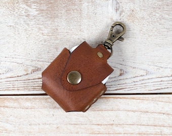 Leather Case for AirPods (Pro) gens 1-4 handcrafted in the USA from veg-tanned cowhide