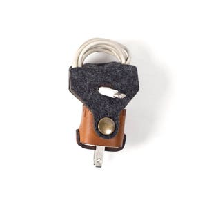 Felt iPhone Cord Wrap, iPhone charger travel case, cord organizer, charger organizer, cord wrap, cord keeper, cord holder