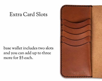 Extra Card Slot Add-On for Leather Wallet Case