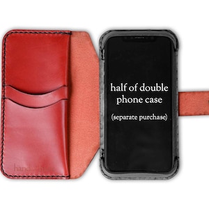 Wallet-Half Upgrade for Leather Double Phone Case