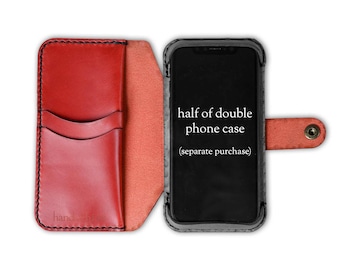 Wallet-Half Upgrade for Leather Double Phone Case