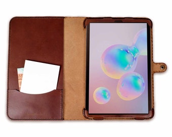 Galaxy Tab S6 Leather Case, Leather Cover for Samsung Galaxy Tab S6, galaxy tab S6 case, custom tab S6 case