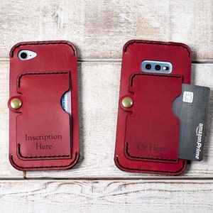 Leather Double Phone Case, Dual Phone Case for Work and Personal image 7