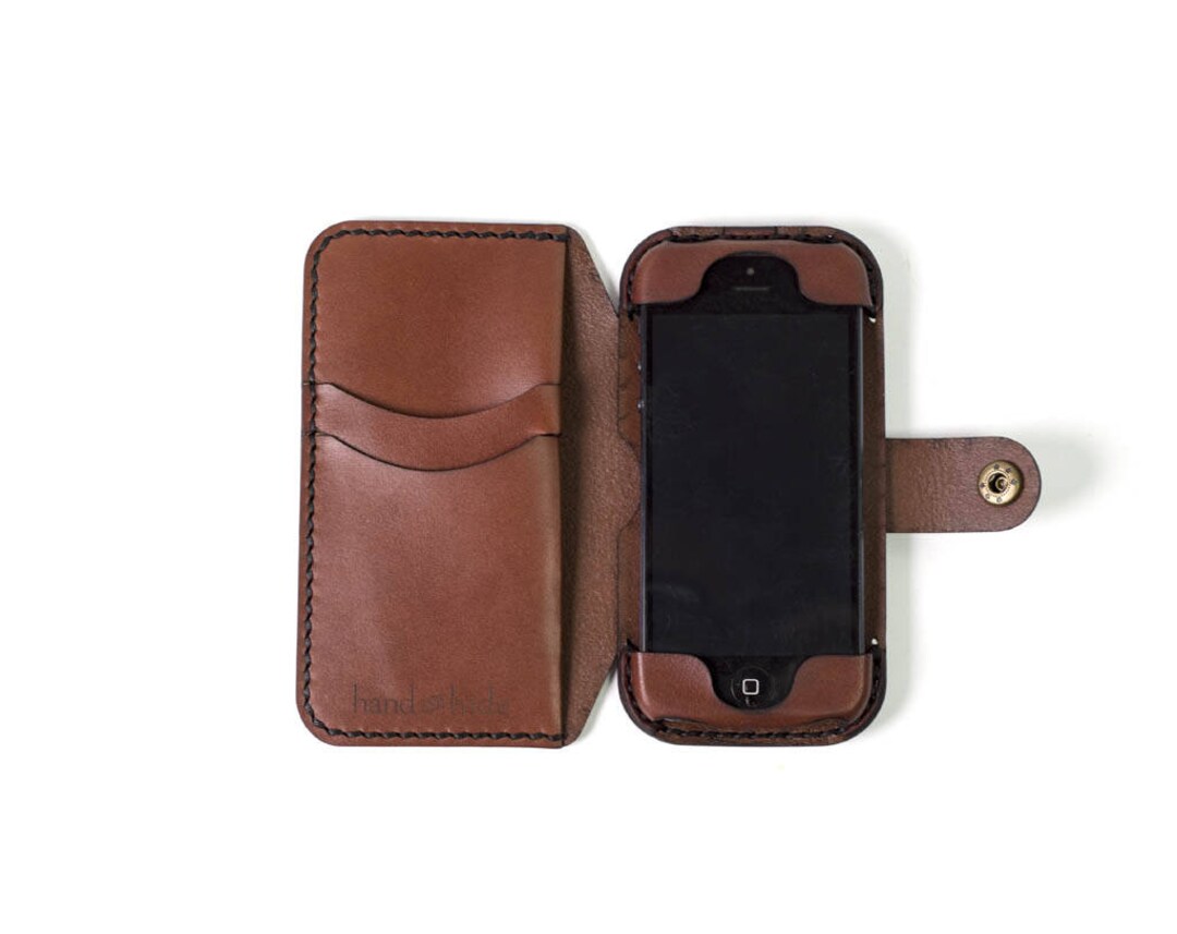 woonadres Rijk dealer Iphone 5 5s 5c Convertible Leather Wallet Case Iphone 5 Case - Etsy