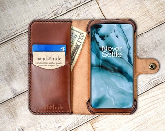 OnePlus Nord 2 5g Leather Wallet Case, oneplus nord 2 case, oneplus nord 2 wallet case, custom phone case, crossbody phone case, handcrafted