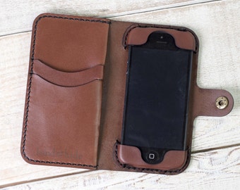 iPod Touch Leather Wallet Case, 5th, 6th, or 7th generation