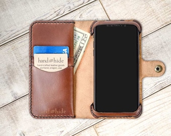 OnePlus 6T Leather Wallet Case, oneplus 6T case, oneplus 6T wallet case, custom phone case, crossbody phone case, handcrafted leather