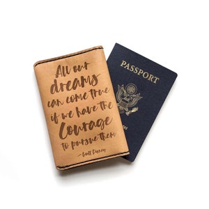 Cartera de pasaporte de cuero, cubierta de pasaporte de viaje, billetera de pasaporte personalizada, cubierta de pasaporte hecha a mano, cubierta de diario de notas de campo de cuero imagen 7