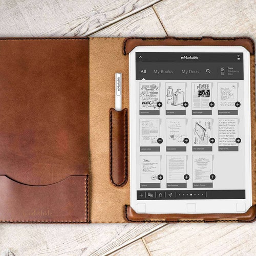 Remarkable Tablet Leather Case Remarkable Case Professional Etsy
