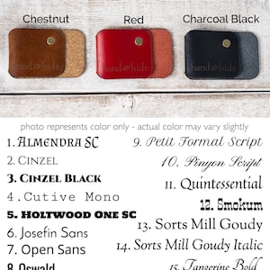 iPod Nano (7th and 8th Gen) All Leather Case handcrafted in the USA from veg-tanned cowhide image 4