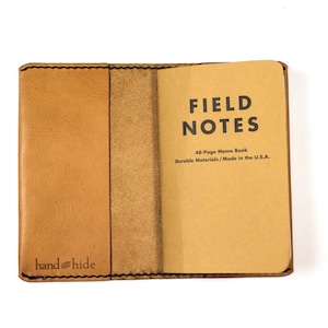 Leder Journal Cover für Feldnotizen Originalgröße, Leder Notebook Cover, Leder Journal, personalisiertes Journal Cover, nachfüllbares Journal