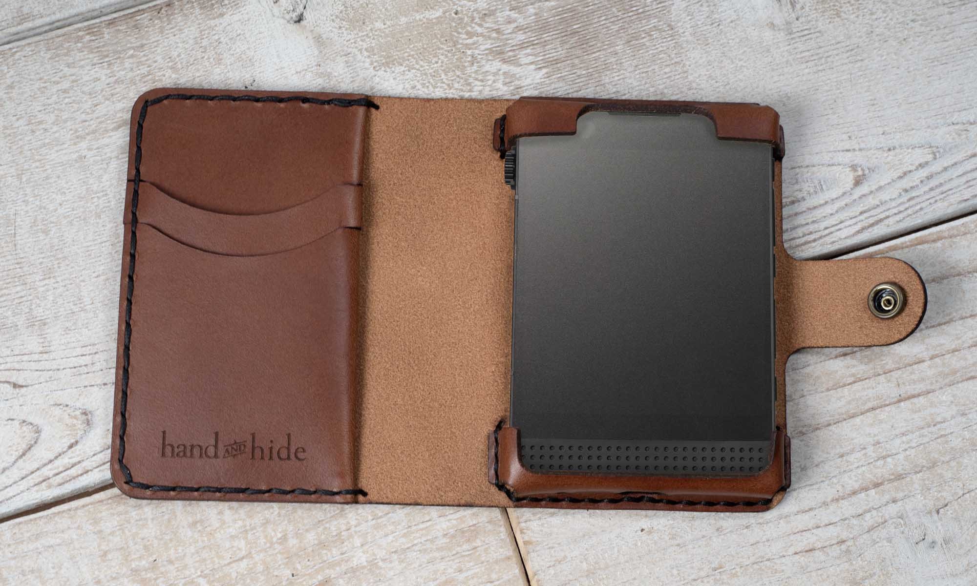 Light Phone 3 Leather Wallet Case, handcrafted in Portland, Oregon, USA