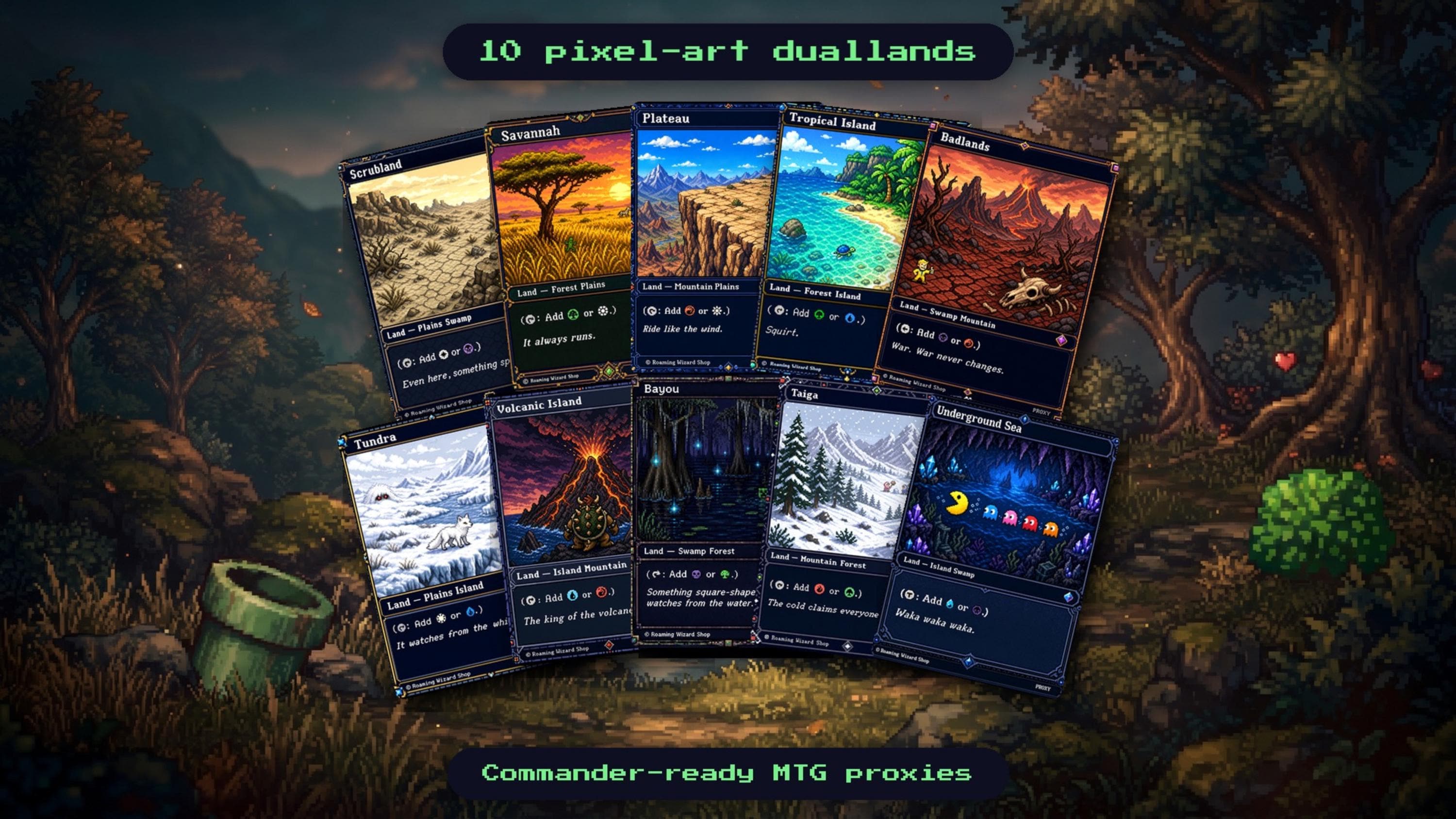 Pixel Land Set Mtg - Etsy