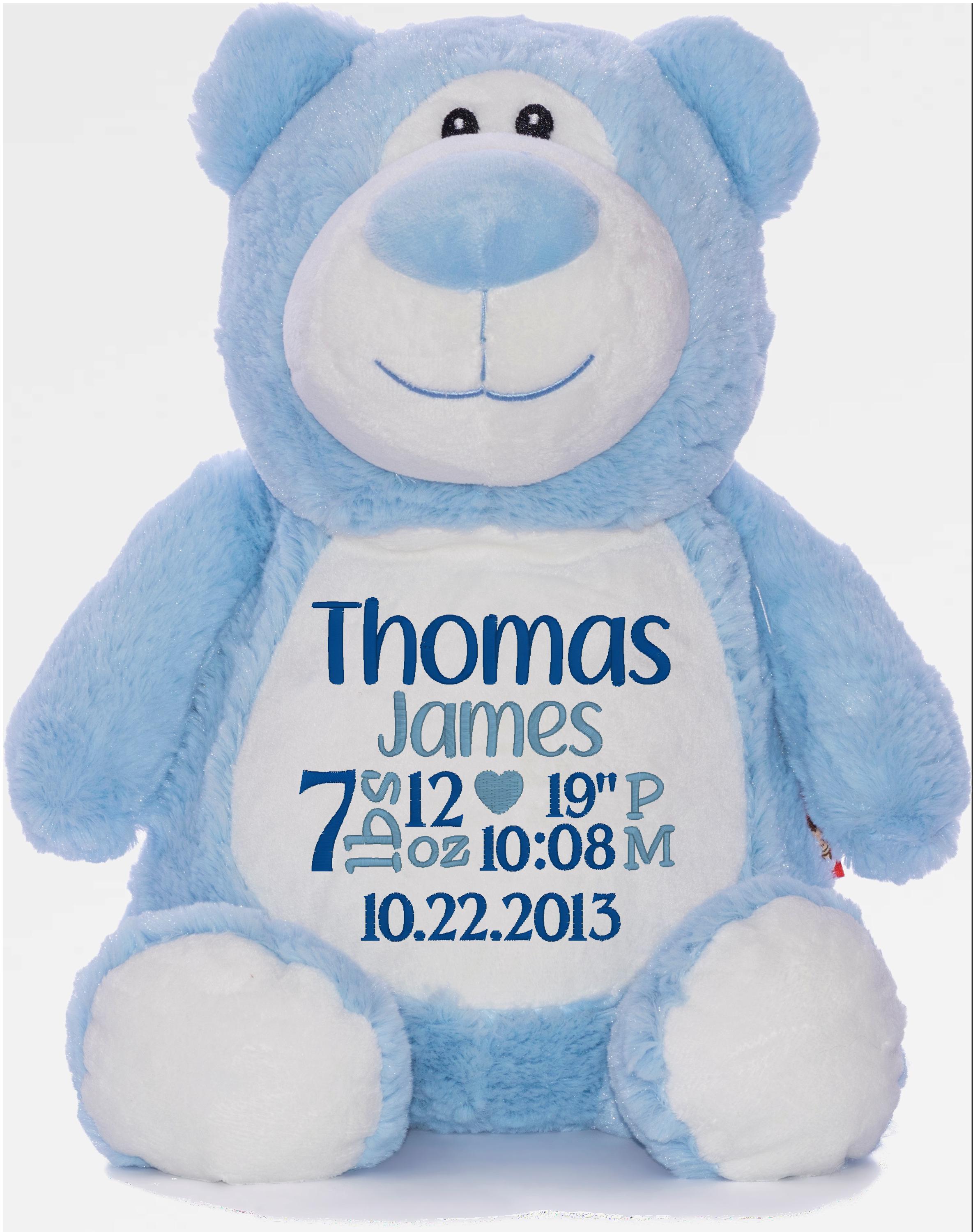Birth Date Stuffed Animal - Etsy