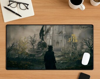 Elden Ring Mouse Pad, Dark Fantasy RPG Mousepad, Soulslike Gaming Desk Mat, Medieval Fantasy Desk Setup, Gamer Desk Decor, Gamer Gift