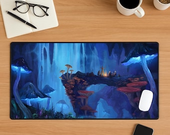 Baldur's Gate 3 Mouse Pad, Fantasy RPG Desk Mat, DnD Aesthetic Mousepad, Medieval Adventure Desk Setup, Epic Fantasy Desk Mat