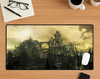 Dark Souls Mouse Pad, Soulslike Gaming Mousepad, Dark Fantasy Desk Mat, Gothic RPG Gaming Setup, Medieval Desk Decor, Gamer Gift